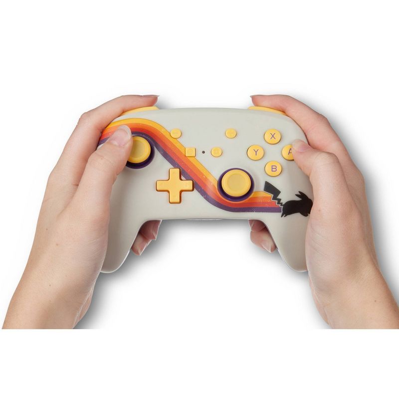 PowerA Enhanced Wireless Controller for Nintendo Switch Pokemon Pikachu Retro - White