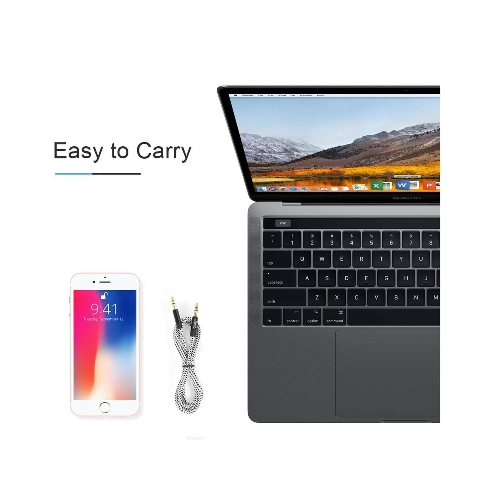 CableCreation Aux Cable for Car, 3.5mm Male to Male Stereo Aux Cord [Hi-Fi So...