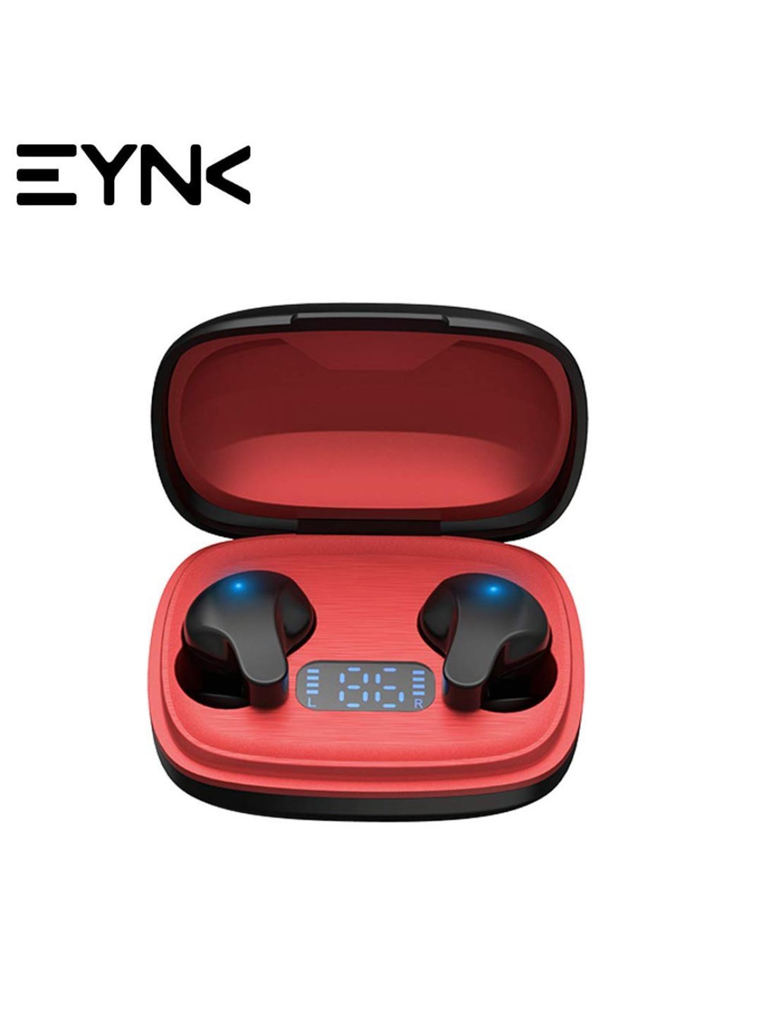 Eynk Airzip M1 True Wireless Tws, Bluetooth 5.0 (Black/Red)