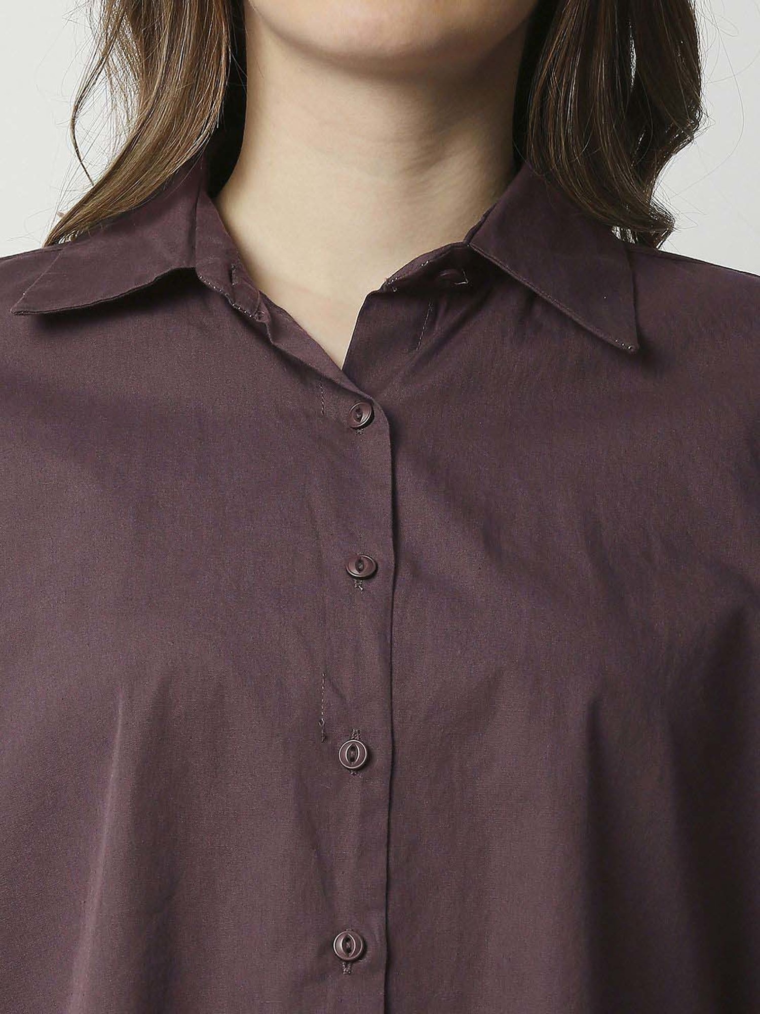 Remanika Brown Pure Cotton Shirt
