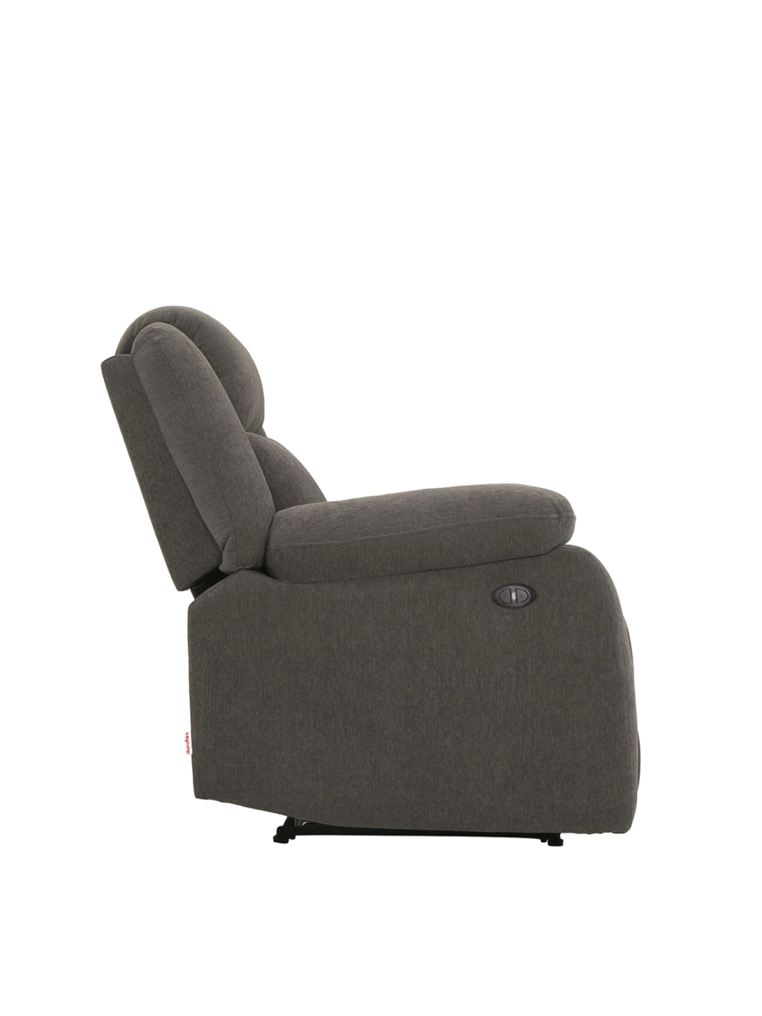 Durian Berry Black Premium Leatherette 2 Seater Sofa