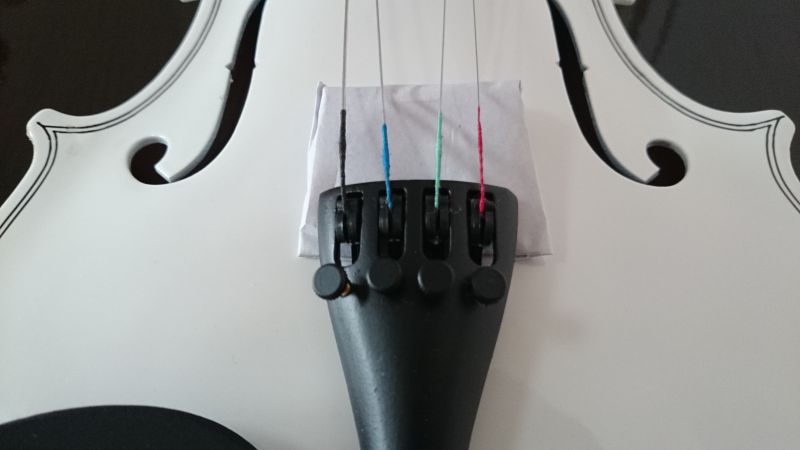 Student Acoustic Violin Full 4/4 Maple Spruce with Case Bow Rosin White Color