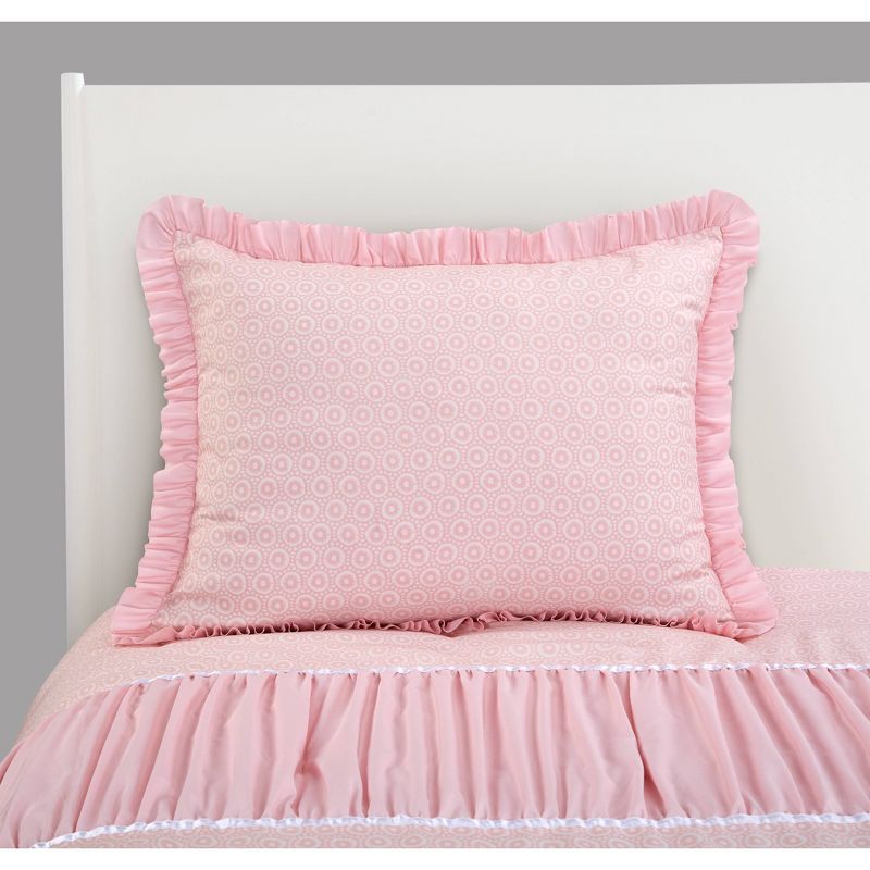 Twin Addison Textured Comforter Set Pink - Heritage Club