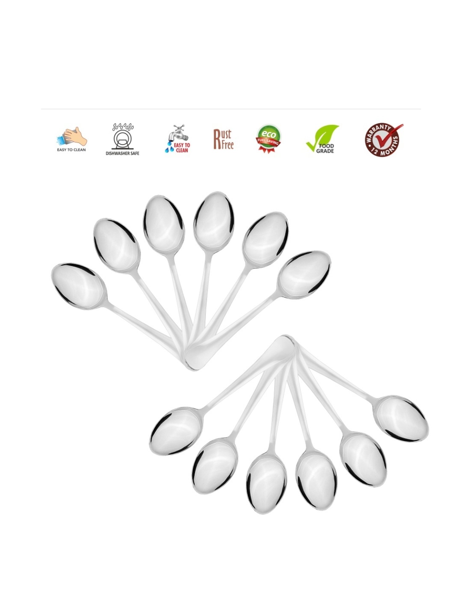 Westside Home Brown Copper Tea Spoons (Set of 4)