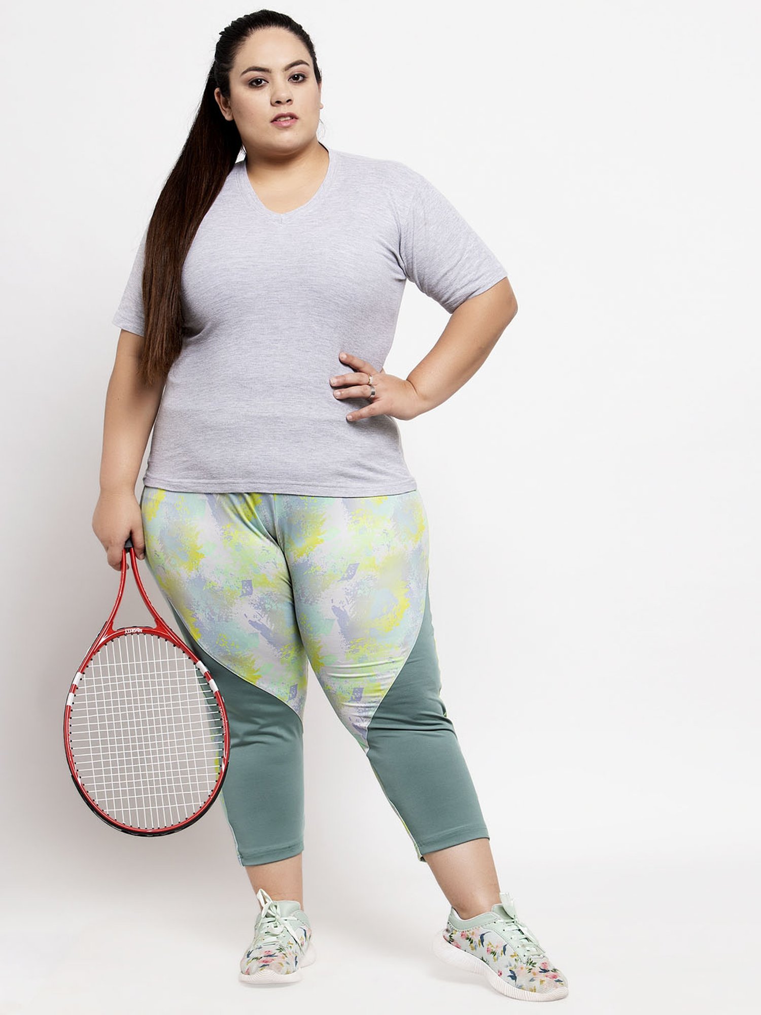 Melon by PlusS Multicolor Printed Capris