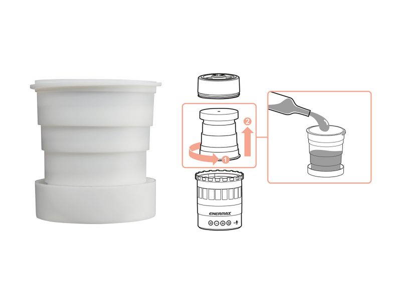 Enermax EAS05-BK Pharoslite 7-in-1 LED Bluetooth Speaker - Black