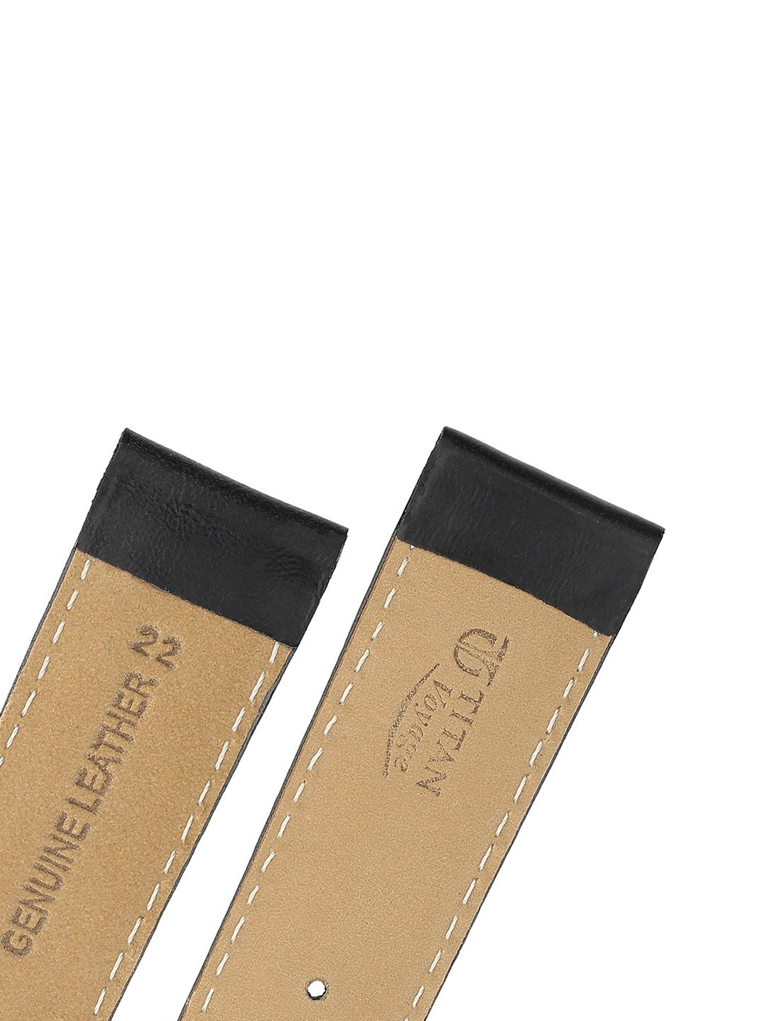 Titan 24 mm Tan Genuine Leather Strap for Men