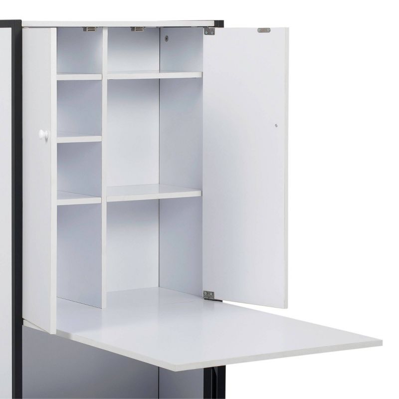 Craft Armoire Charcoal/White - Sew Ready