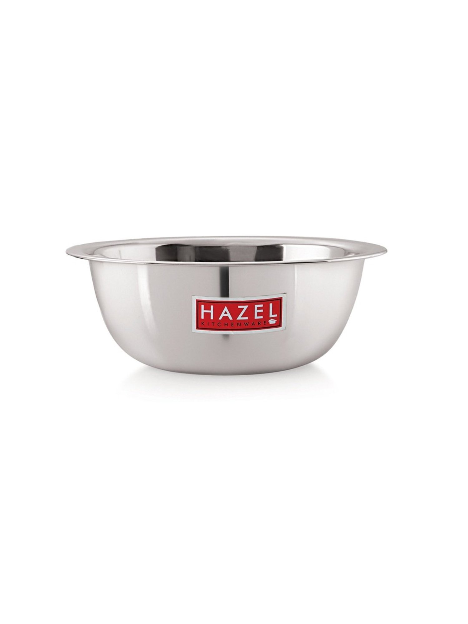 HAZEL Silver Stainless Steel Mixing Bowl - Set of 3 (2.1L)