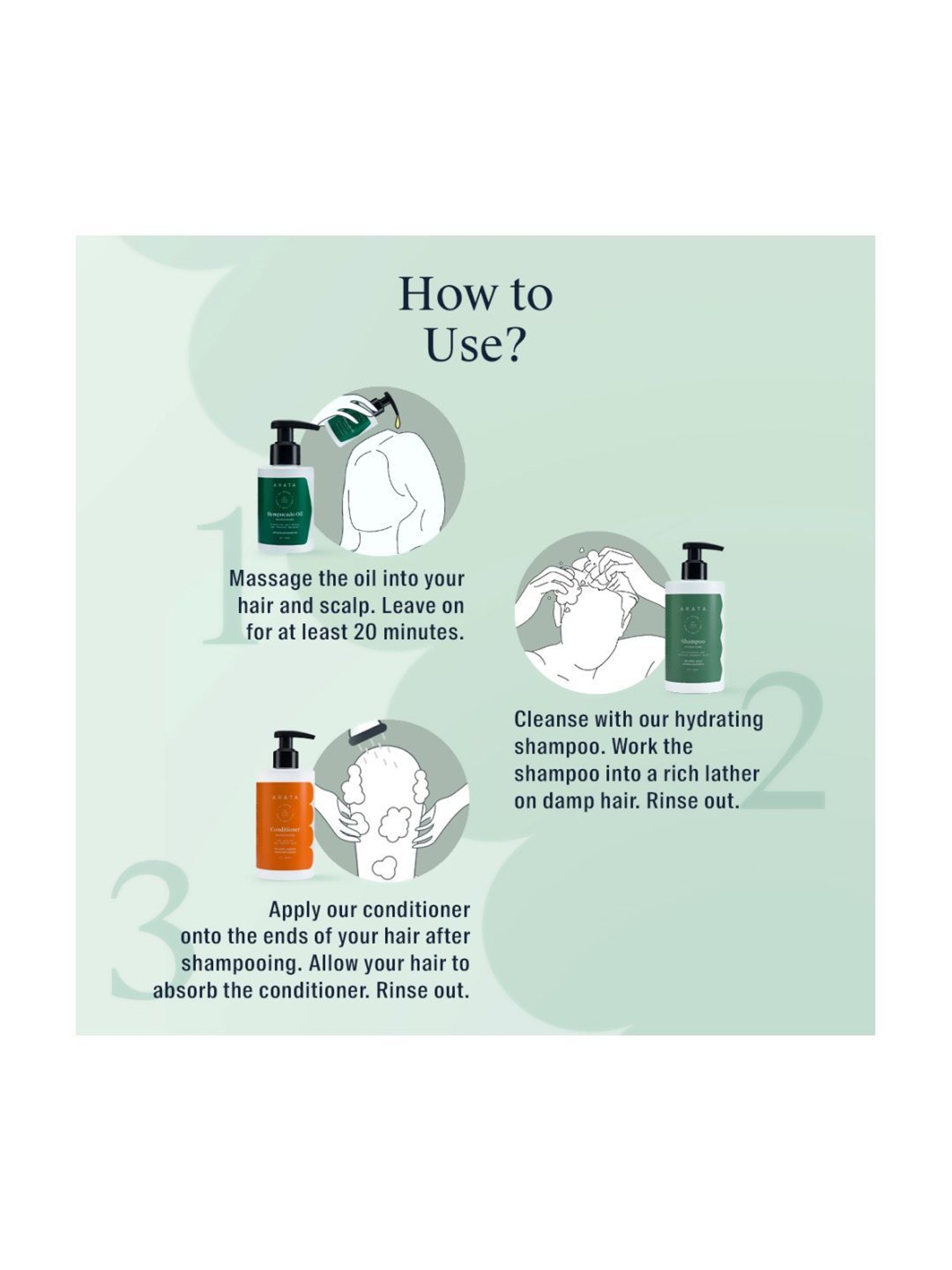 Arata Complete Hair Care Daily Scalp Therapy Gift Box - 700 ml