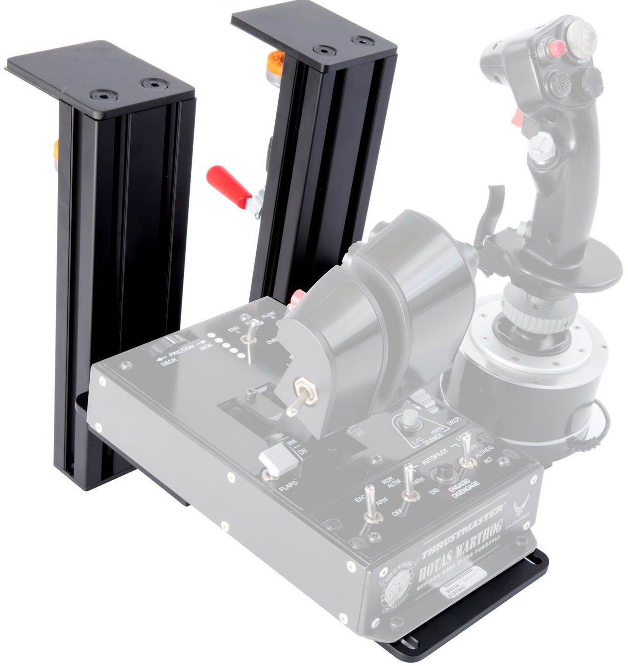 Table Mounts Desk Mount - Ergonomic Game Controller Holder, Table Mount Support for Flight Sim Joystick - Compatible with Thrustmaster HOTAS Warthog - With Soft Rubber Pads & Installation Bolts