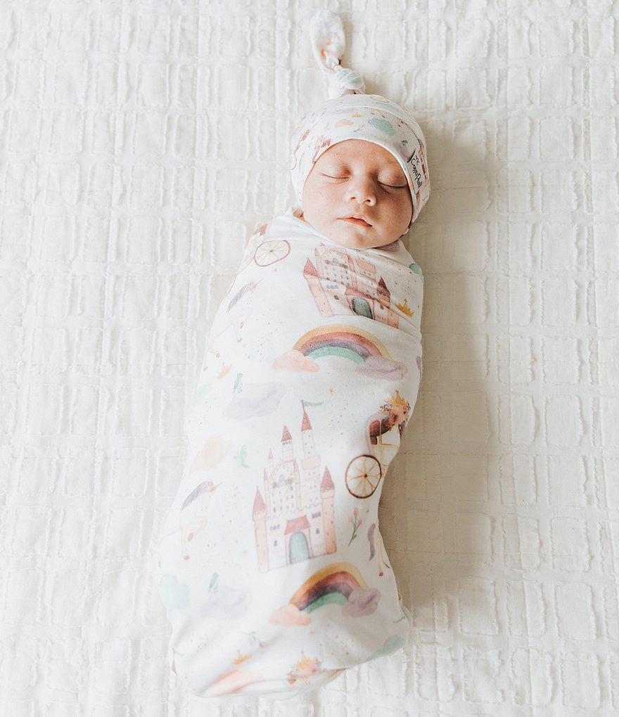 Copper Pearl Baby Girls Enchanted Top Knot Hat