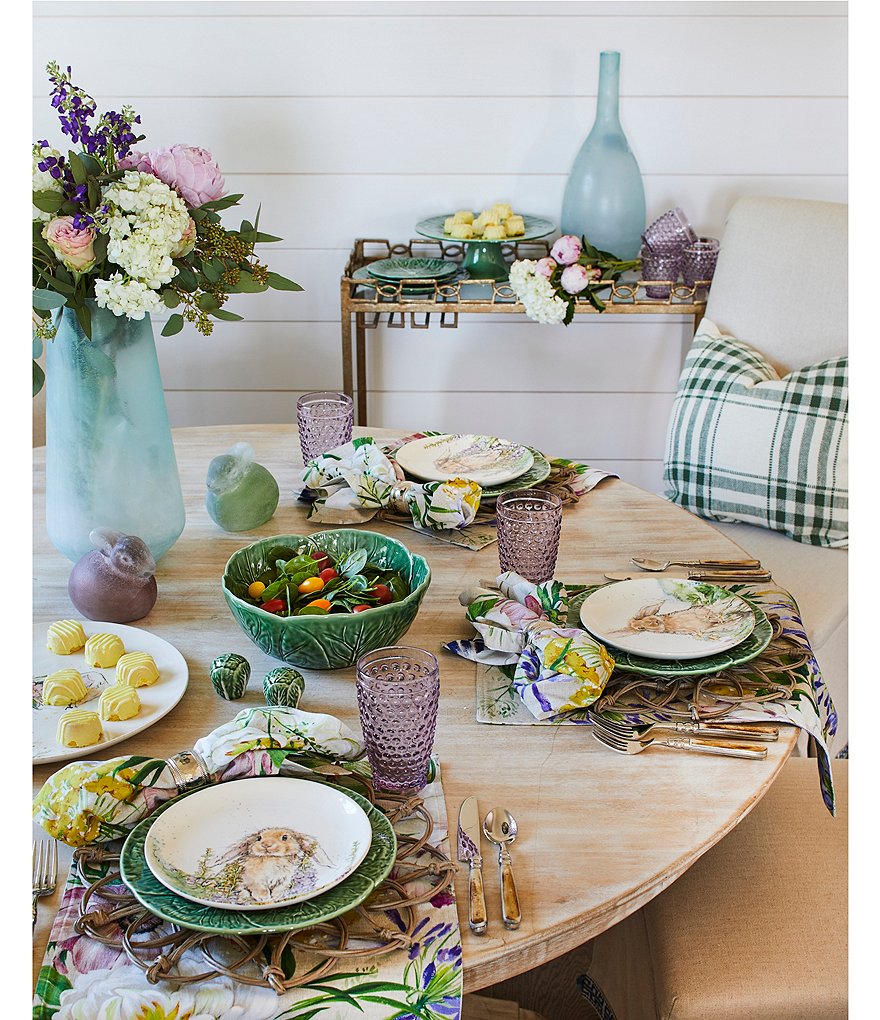 Southern Living Wicker Flower Charger