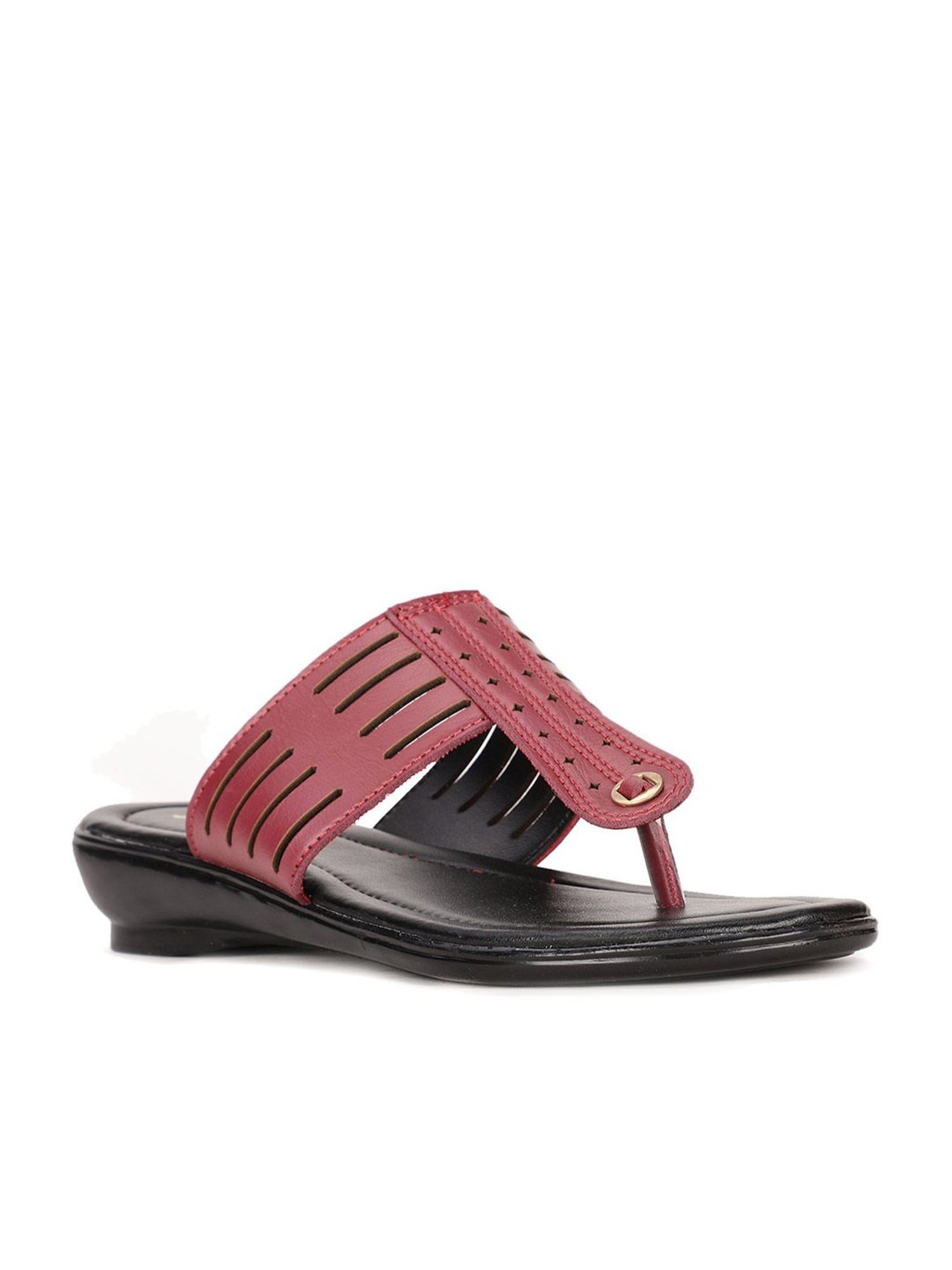 Bata Women's Red Thong Wedges