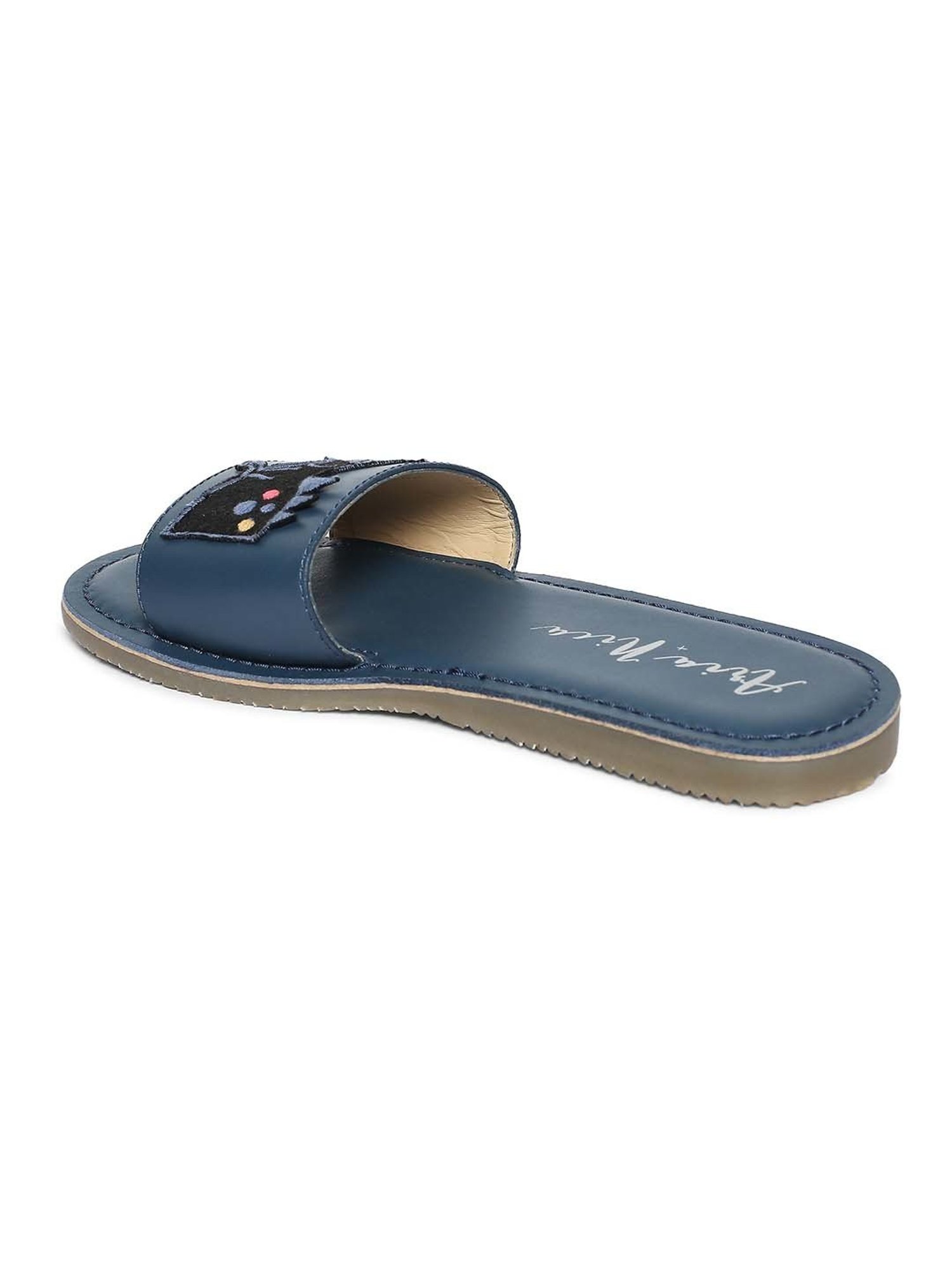 Aria Nica Kids Roar Navy Casual Slides