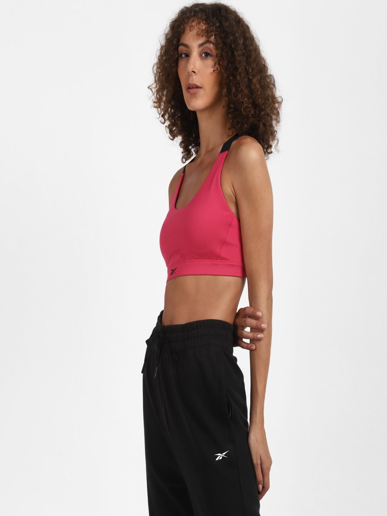 Reebok Pink Non Wired Non Padded ESS Sports Bra