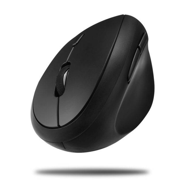 ADESSO iMouseV10 Black 2.4 GHz RF Wireless Vertical Ergo Mini Mouse