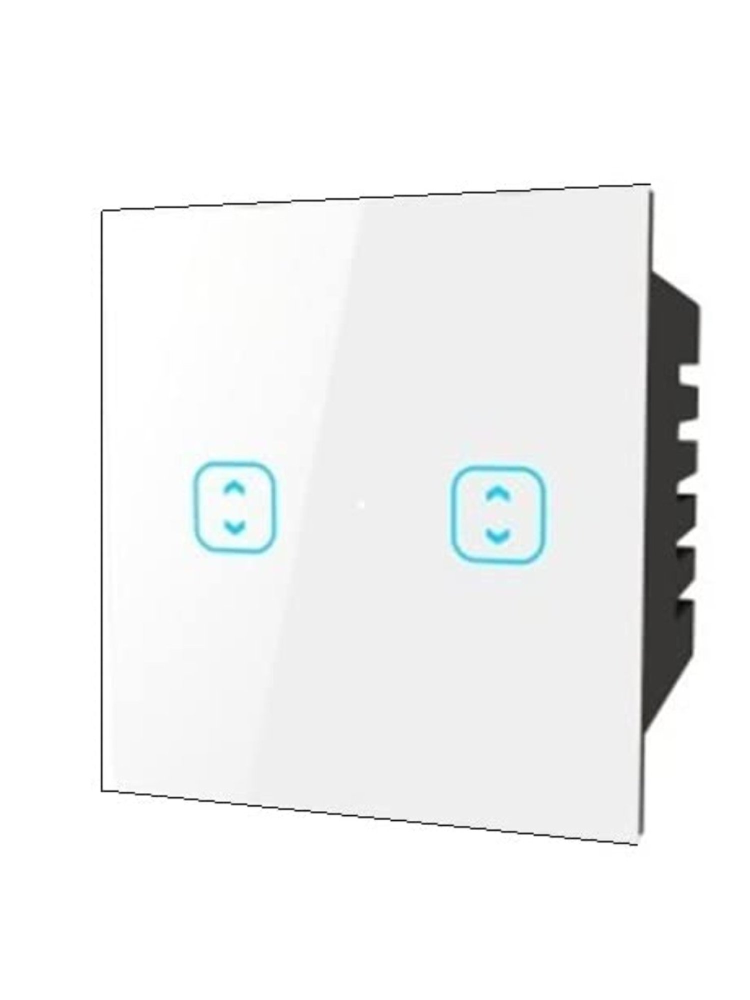 Teqooz 2-Way 2-Touch Smart Wi-Fi plus Bluetooth Switch (White)