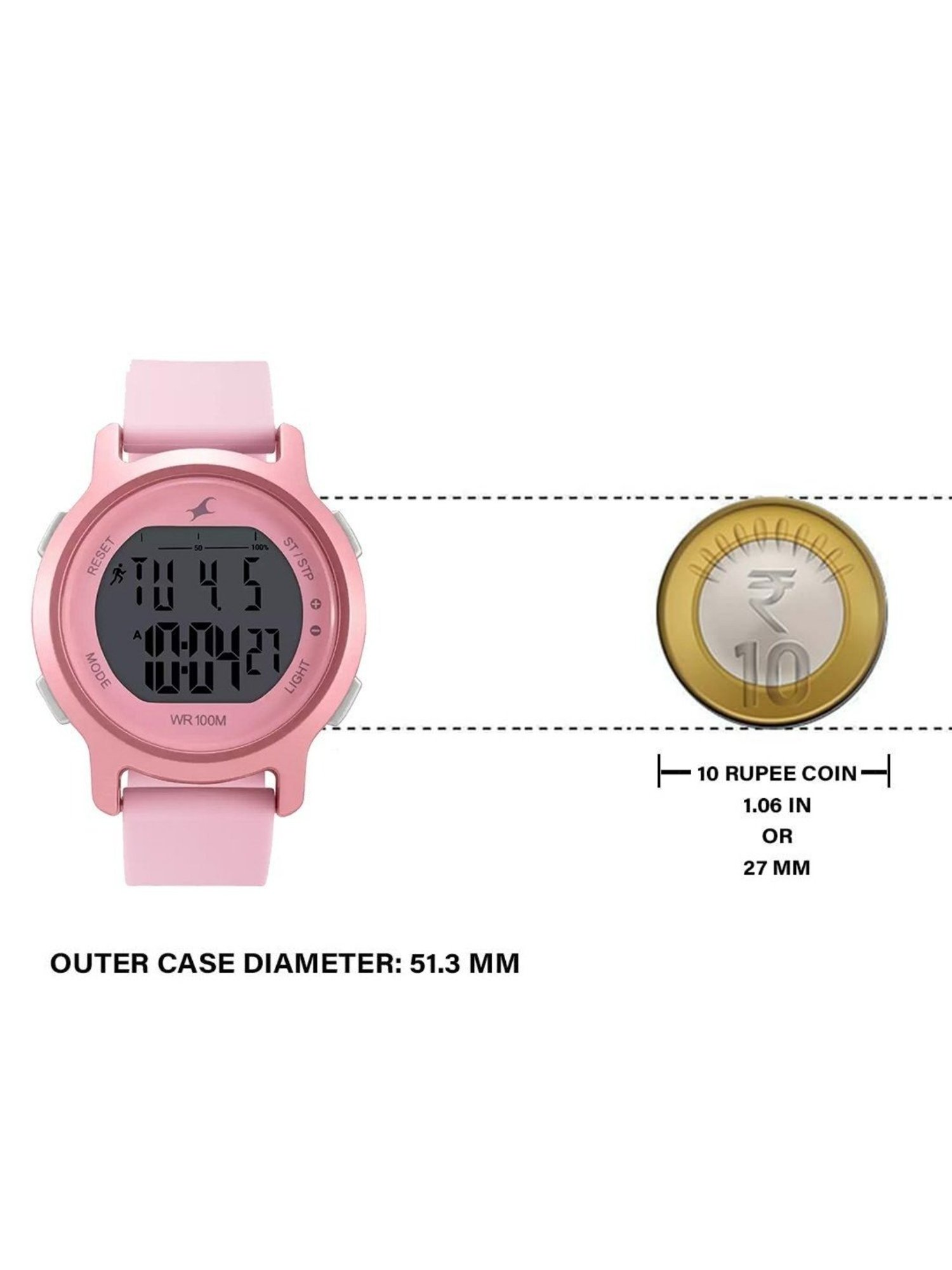 Fastrack NR68027PP02 Street Line Digital Watch for Women