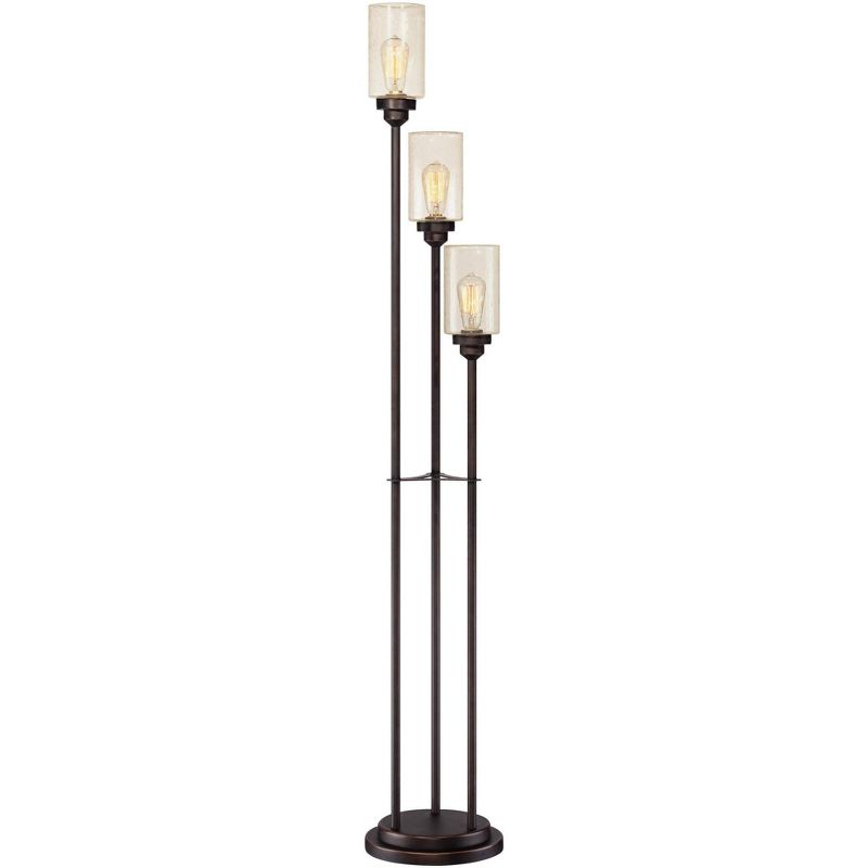 Franklin Iron Works Gentry Oil-Rubbed Bronze Downbridge Arc Floor Lamp