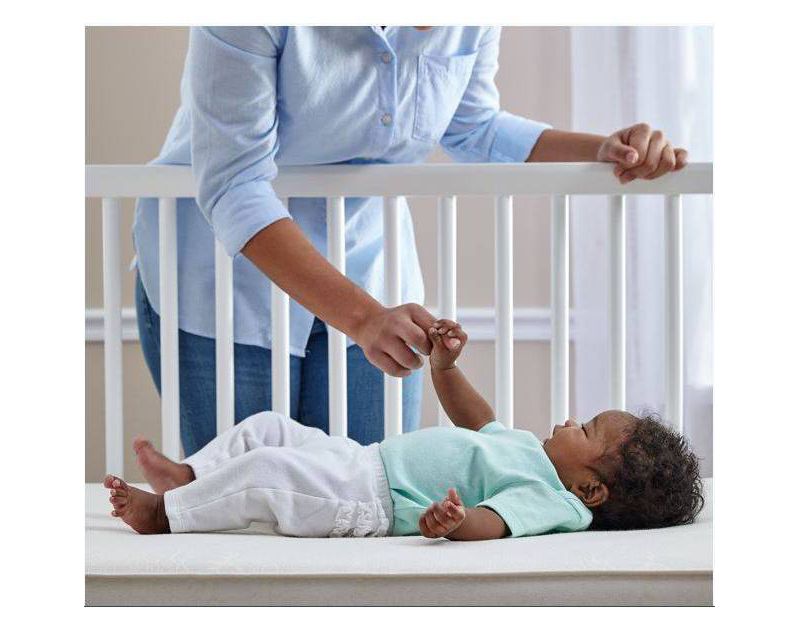 Sealy Butterfly Breathable Knit Crib and Toddler Mattress