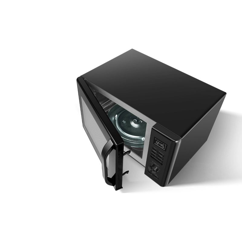 Toshiba 1.0 cu ft Multi-function 6 in 1 Microwave Black Stainless Steel ml-AC28S(BK)