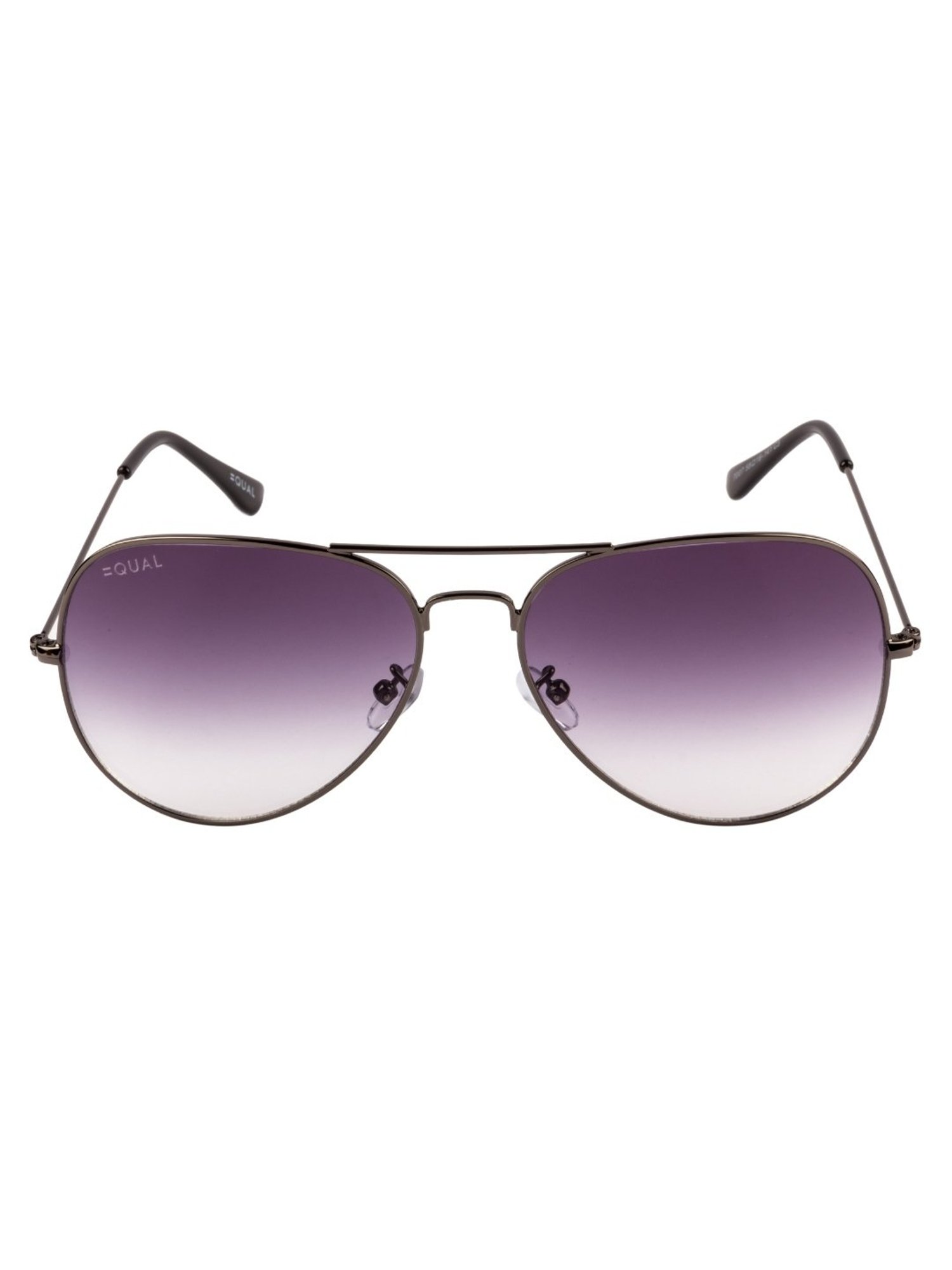 Equal Purple Aviator Unisex Sunglasses