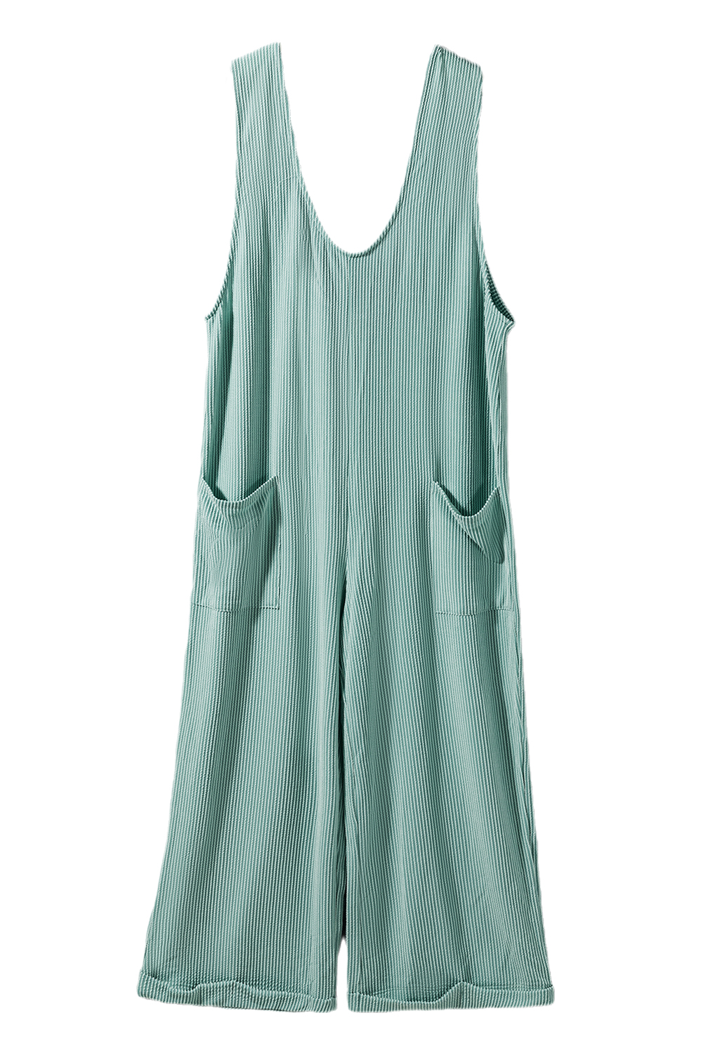 Rose Tan Solid Self Tied Straps Pleated Wide Leg Jumpsuit