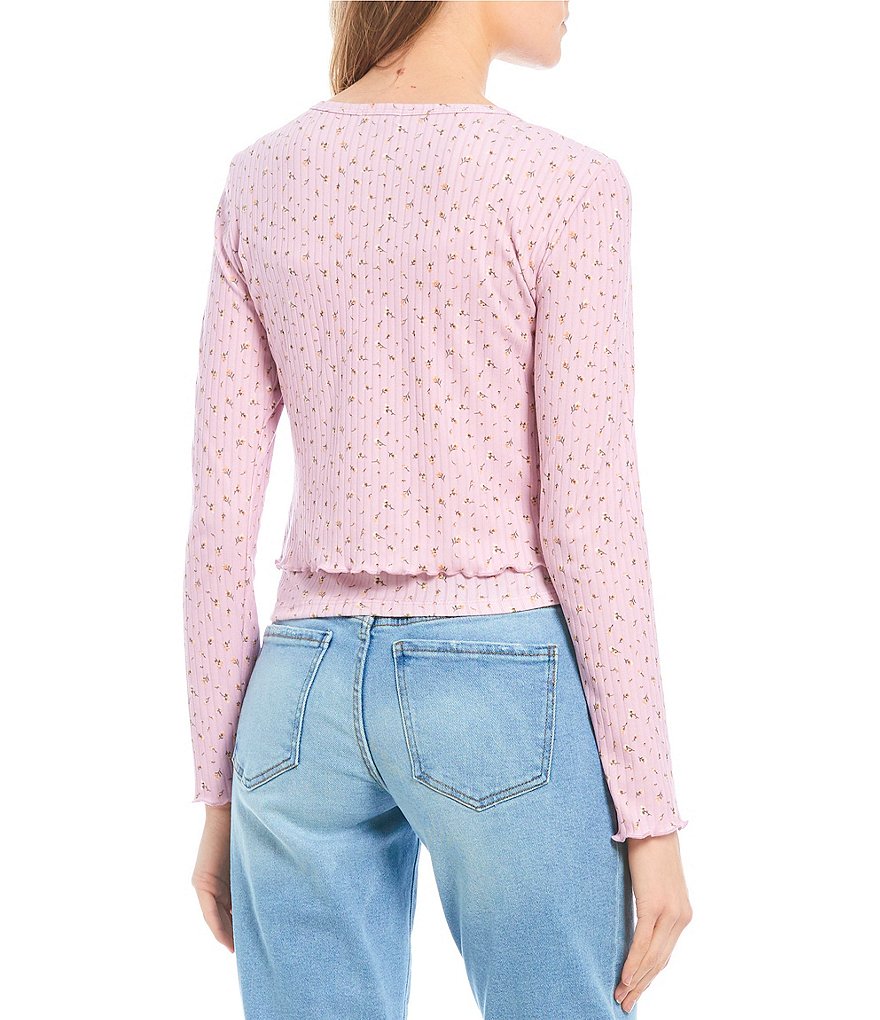 Originality Long Sleeves Button Front Cardigan Twin Set