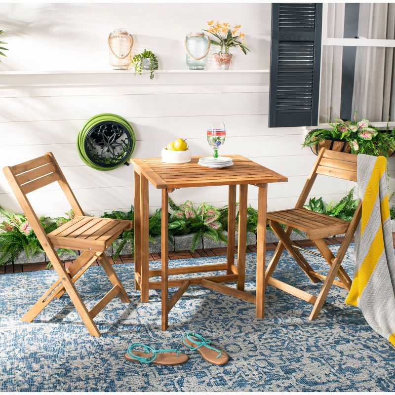 3pc Ludwig Folding Bistro Set - Royal Garden