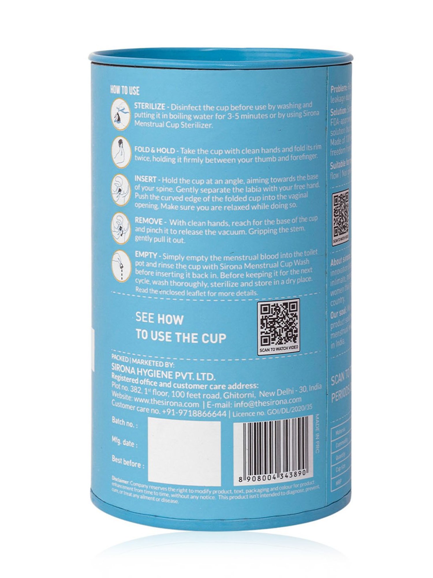 Namyaa Ultra Soft Medium Reusable Menstrual Cup - 50 gm