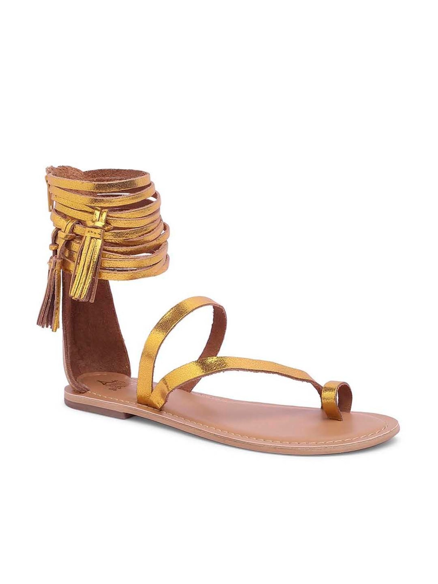Tao Paris Women's IVY NEW Yellow Gladiator Sandals