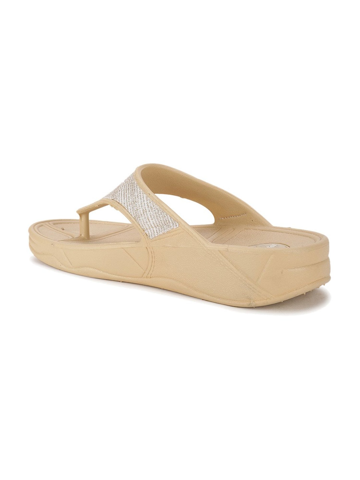 Floatz by Bata Women's  White Flip Flops