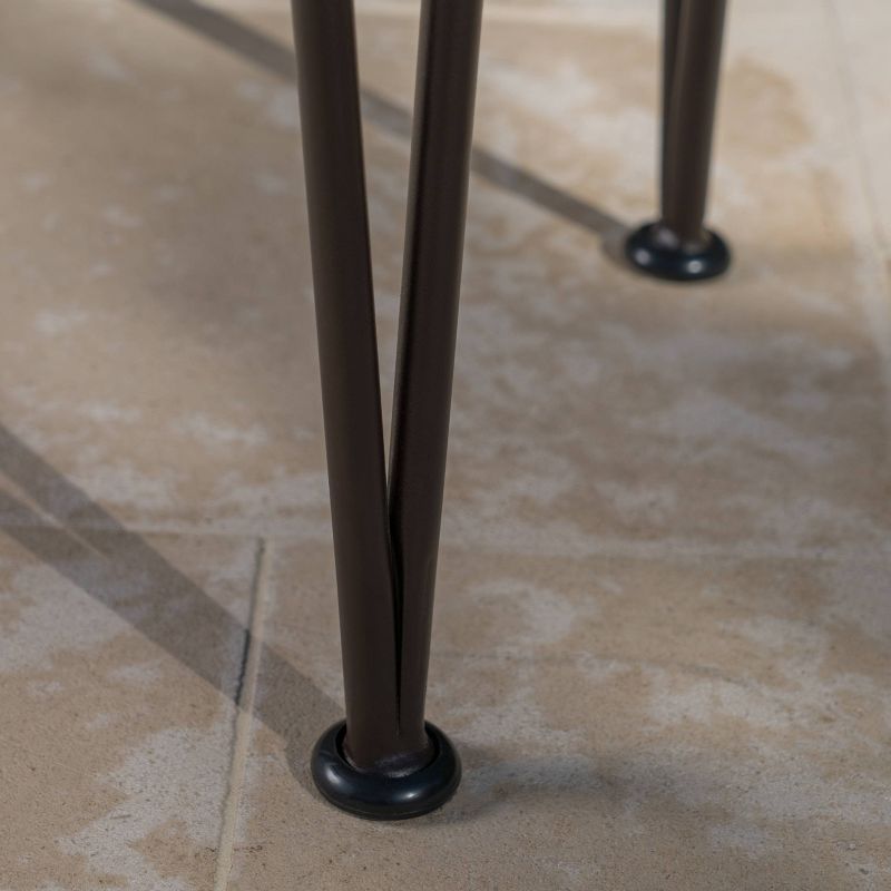 Toranto 3pc All-Weather Wicker Bar Island Set - Brown - Christopher Knight Home