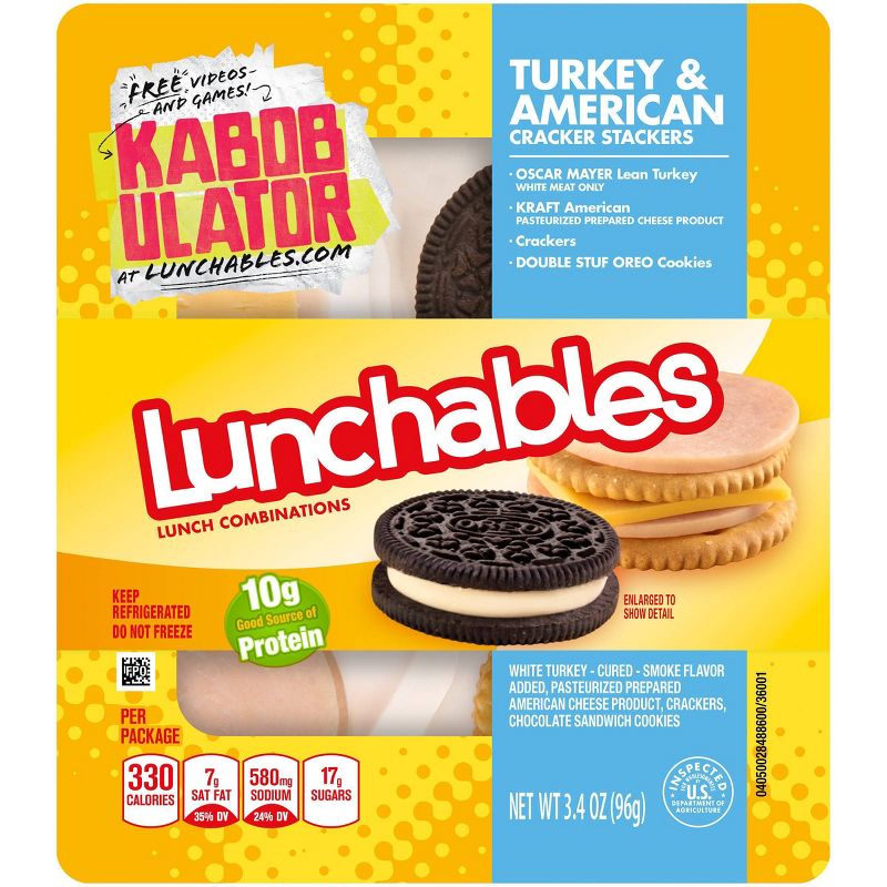 Oscar Mayer Lunchables Turkey & American Cracker Stackers - 3.4oz