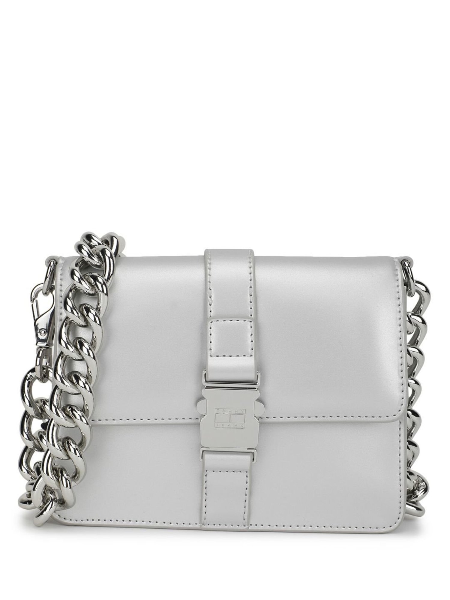 TOMMY HILFIGER Silver Medium Cross Body Bag
