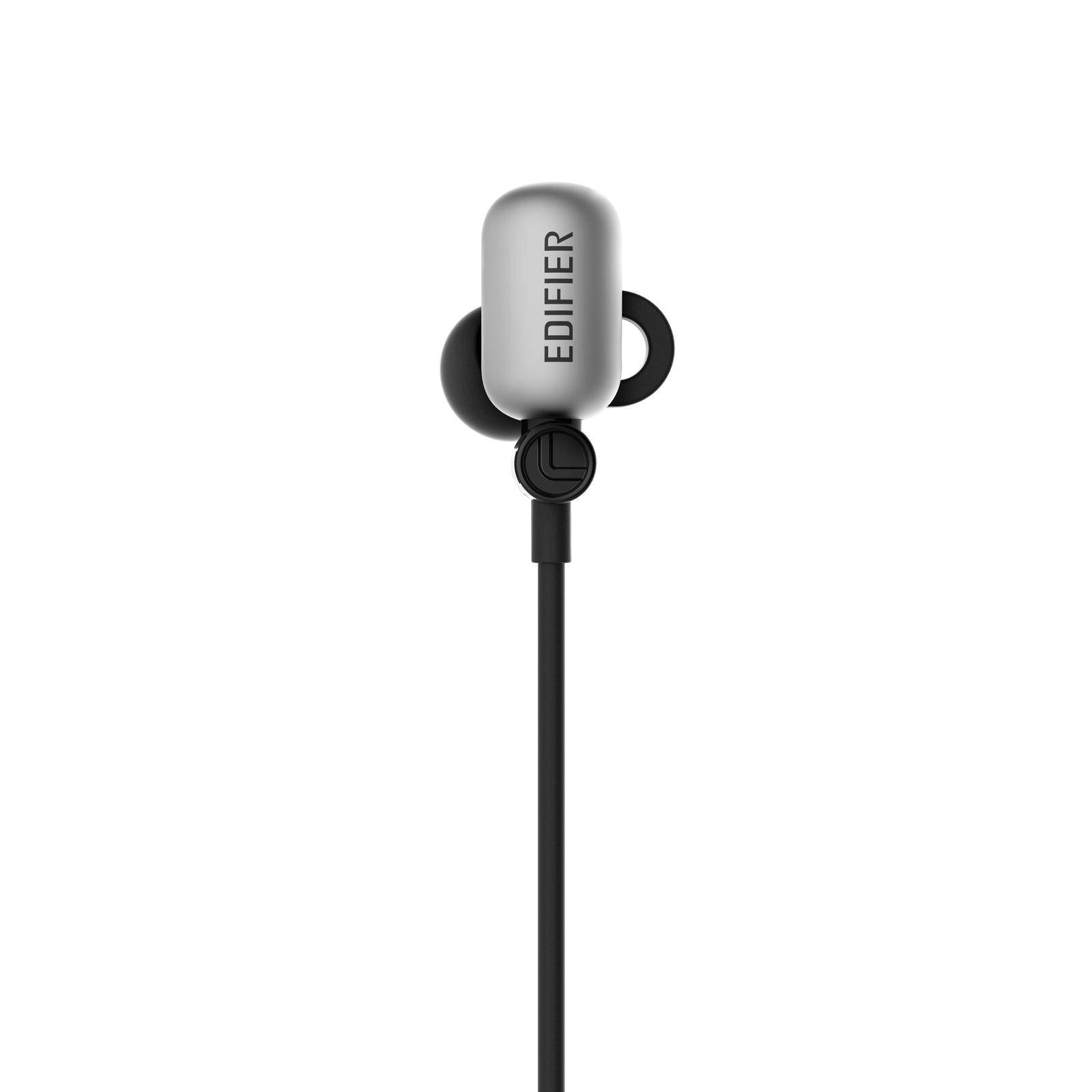 Edifier W293BT Bluetooth v4.1 aptX In-ear Headphones Earphones IPX7 Sweatproof Waterproof Dual Battery - Silver