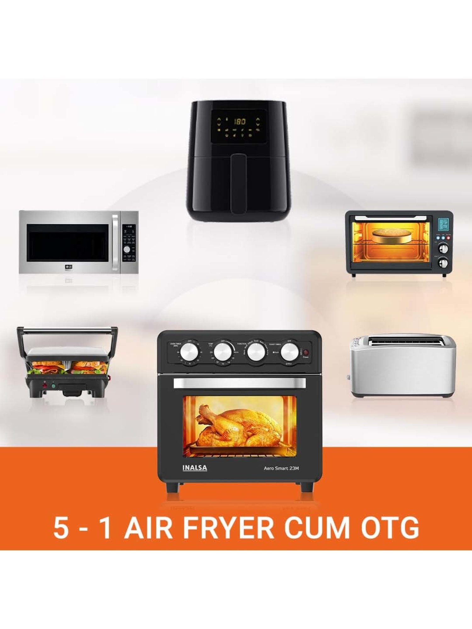 Prestige Nutrifry Black Plastic Electric Digital Touch Airfryer 4.5L