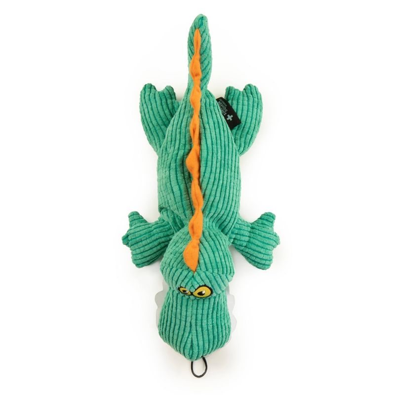 TrustyPup - Plush Gator Dog Toy - Teal - L - 1ct