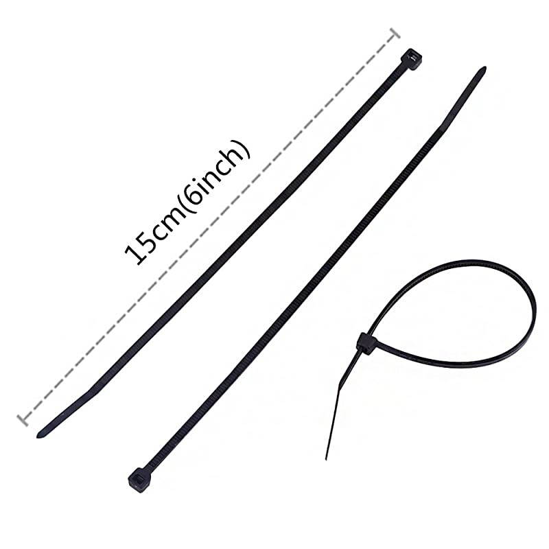 6 Inch Nylon Cable Ties Zip Ties Selflocking 1000 Pack