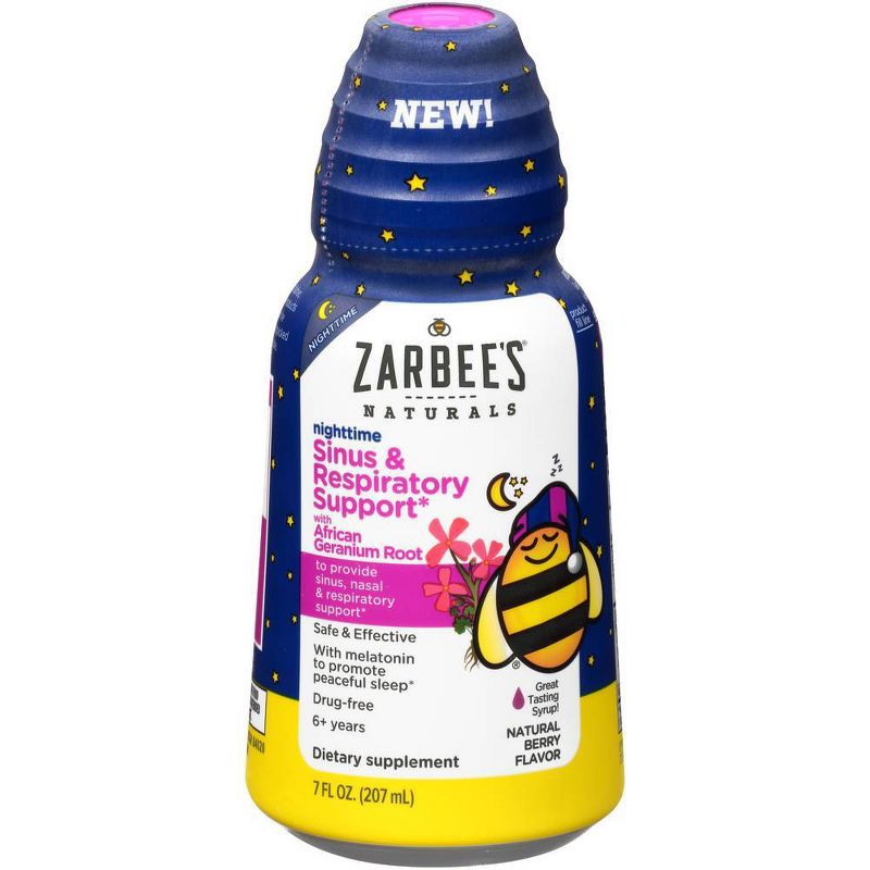 Zarbee's Naturals Nighttime Sinus & Respiratory Support - 7 fl oz