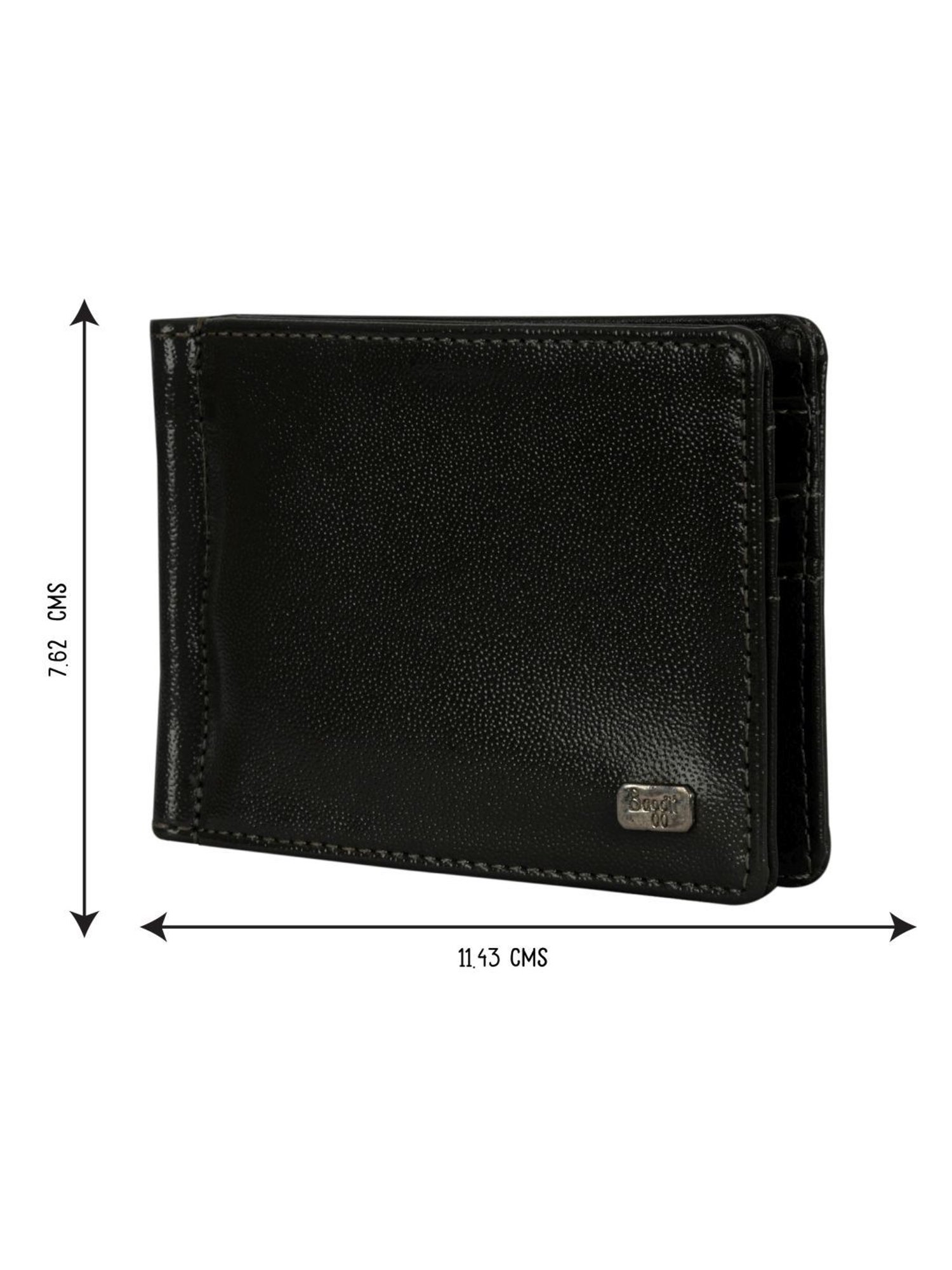 Baggit Clipon Angola Green PU Solid Money Clip Wallet