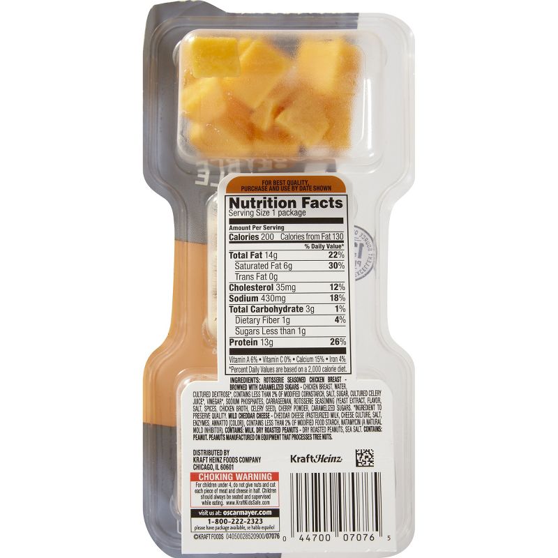 Oscar Mayer P3 Portable Protein Pack Chicken Cheddar Peanuts - 2oz