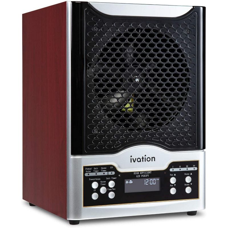 Ivation 5-in-1 HEPA Ozone Generator & Air Purifier with Digital Display Timer & Remote for spaces up to 3,700 Sq. Ft.