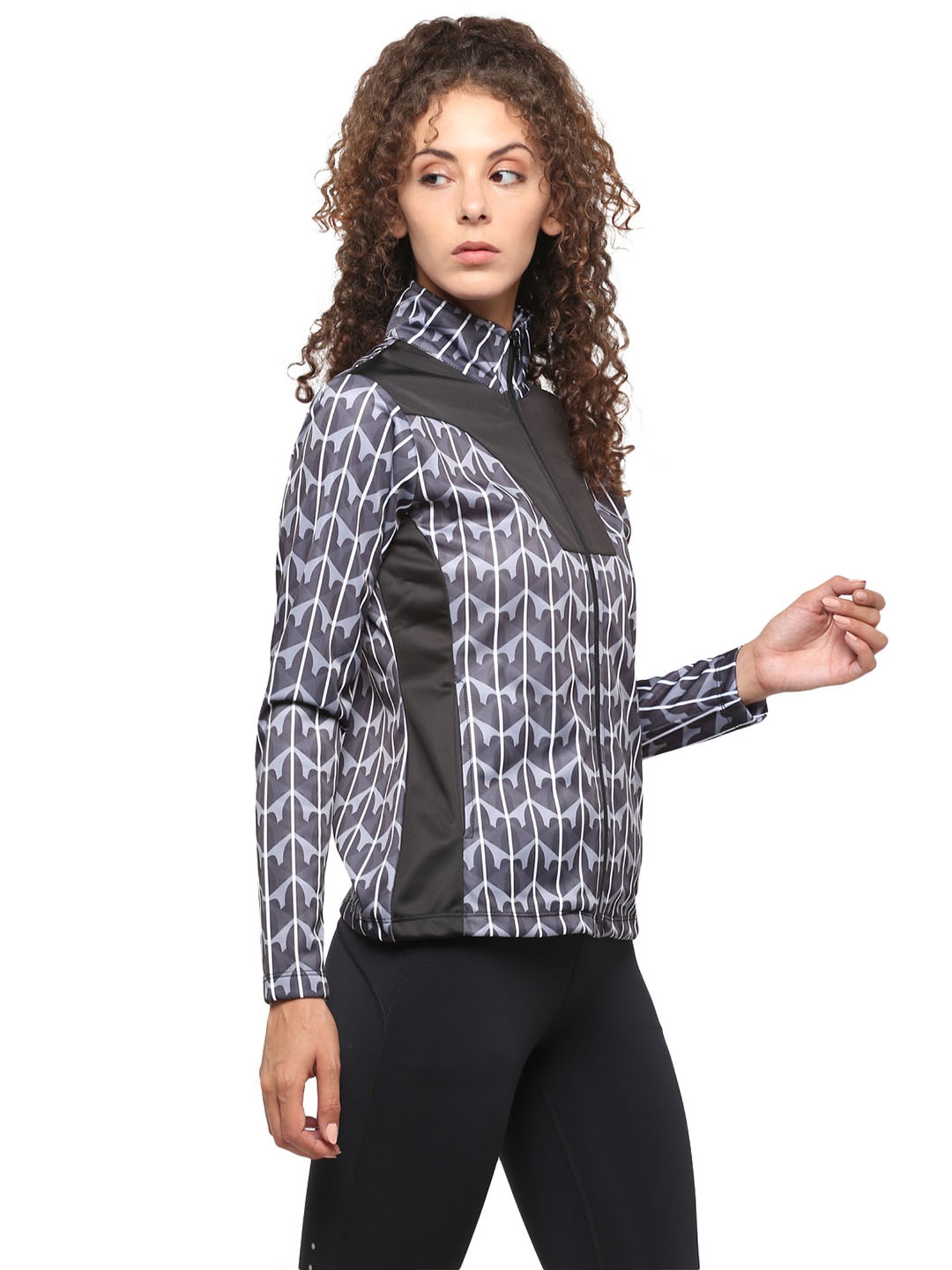 OFF LIMITS Black & Grey Printed Jacket