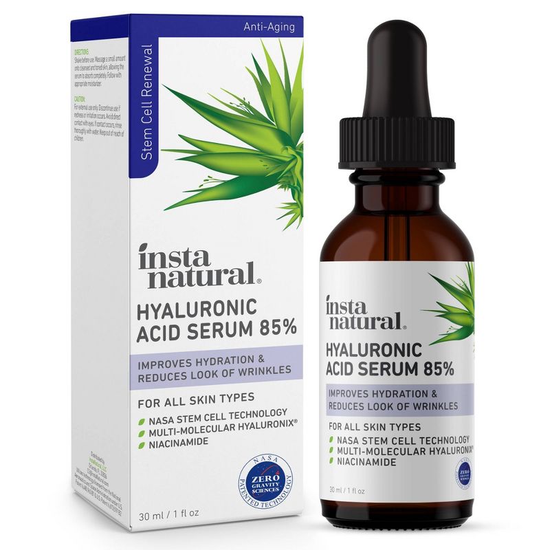 InstaNatural Hyaluronic Acid Facial Serum 85% - 1 fl oz