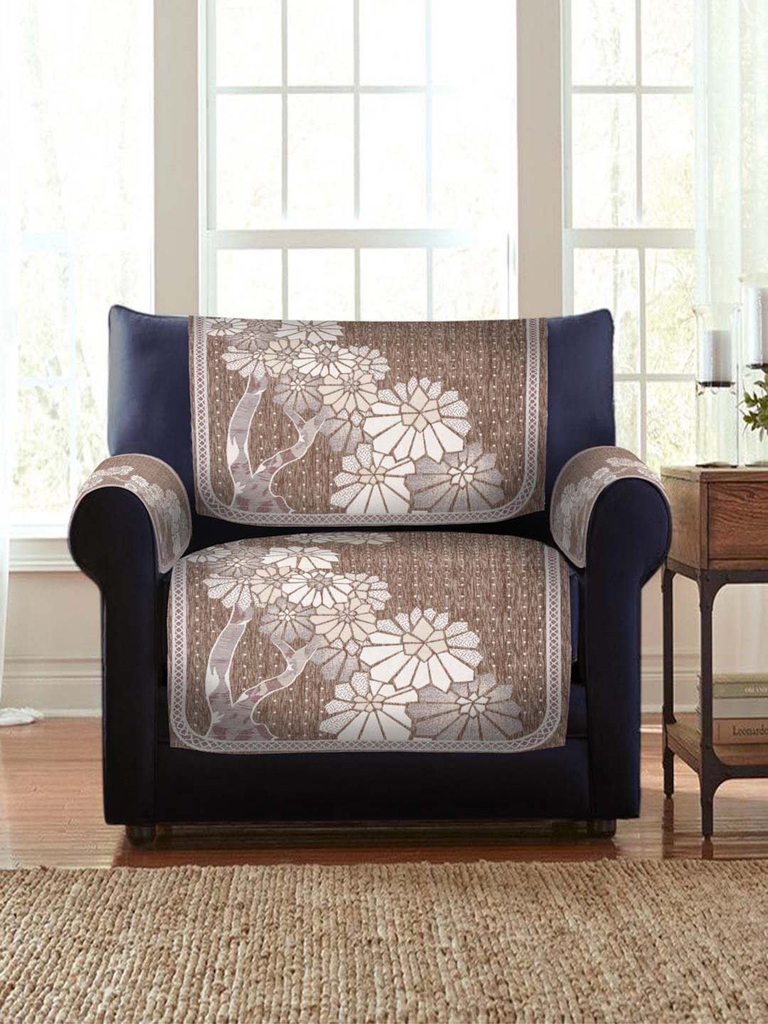 MODERN HOMES White Cotton Hand-Knotted Curtain Ropes - Set of 2