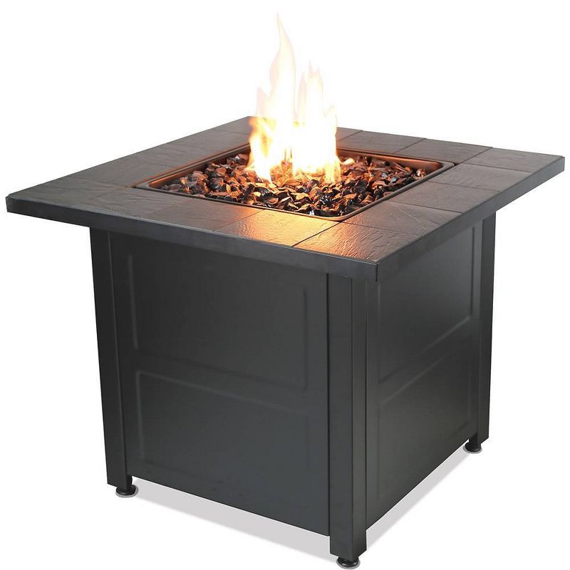 Gas Outdoor Fire Table with Stamped Design - Endless Summer