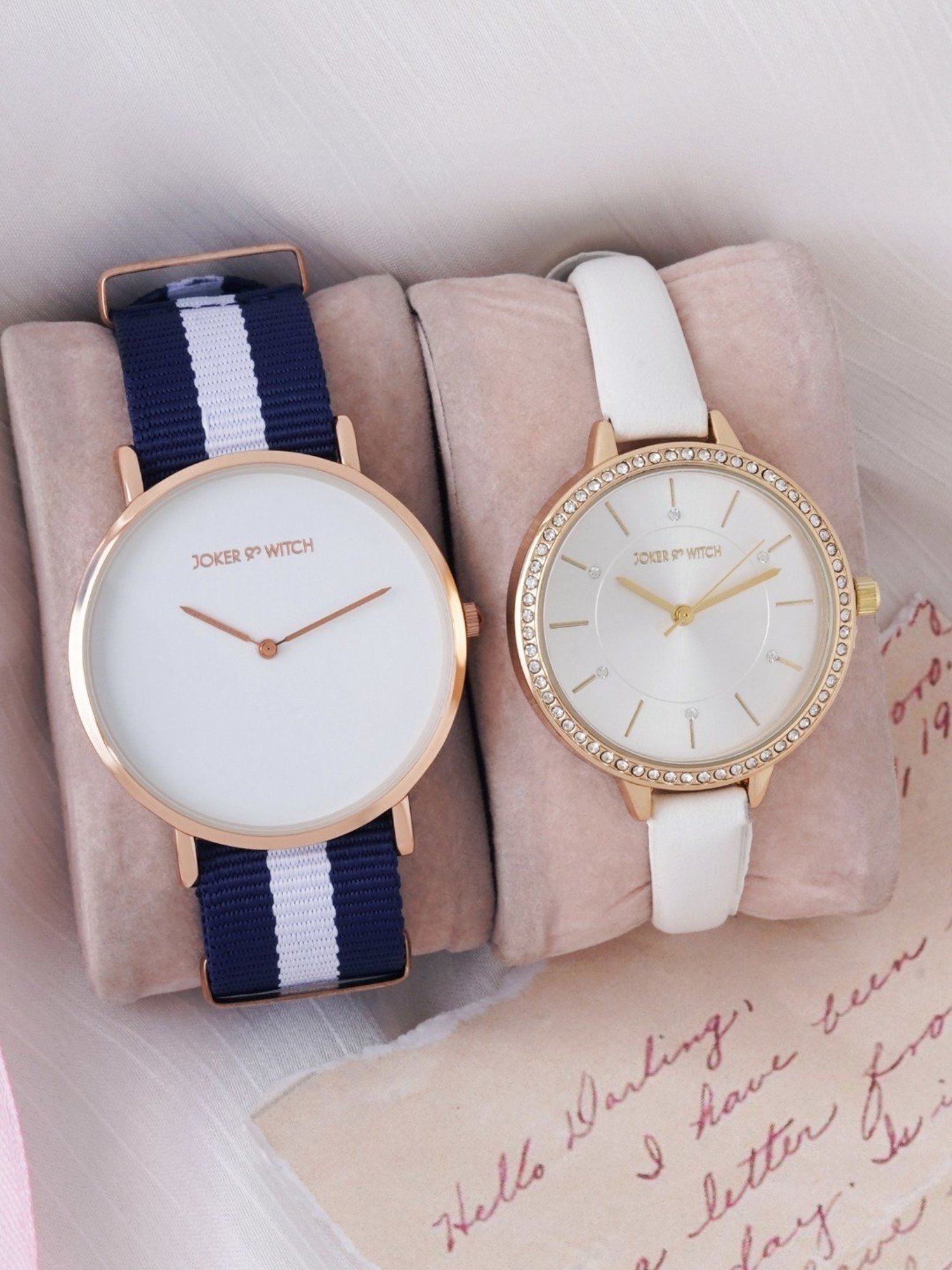 Joker & WItch JWCW389 Analog Couple Watch