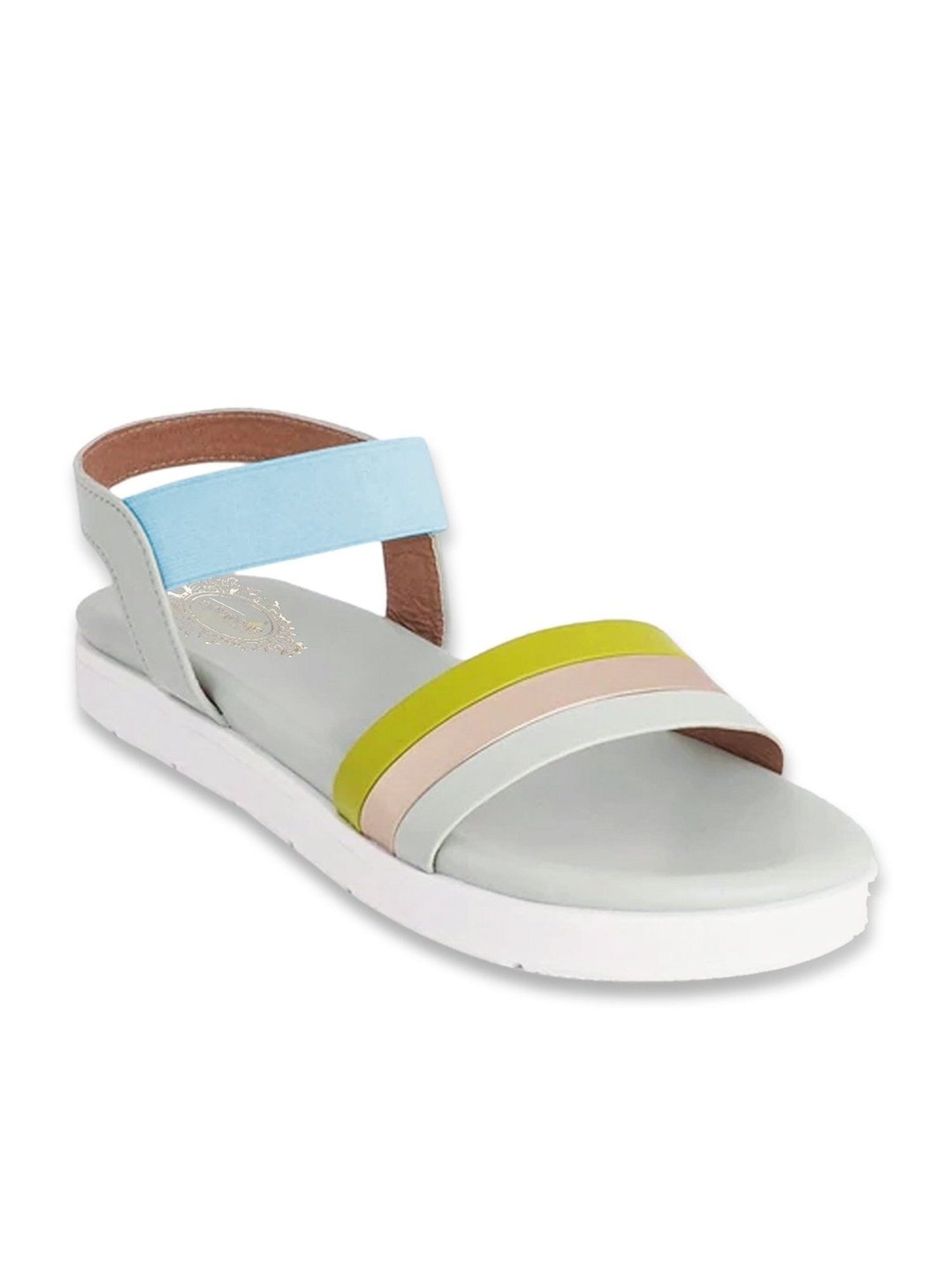 Shoetopia Women's Green Ankle Strap Sandals